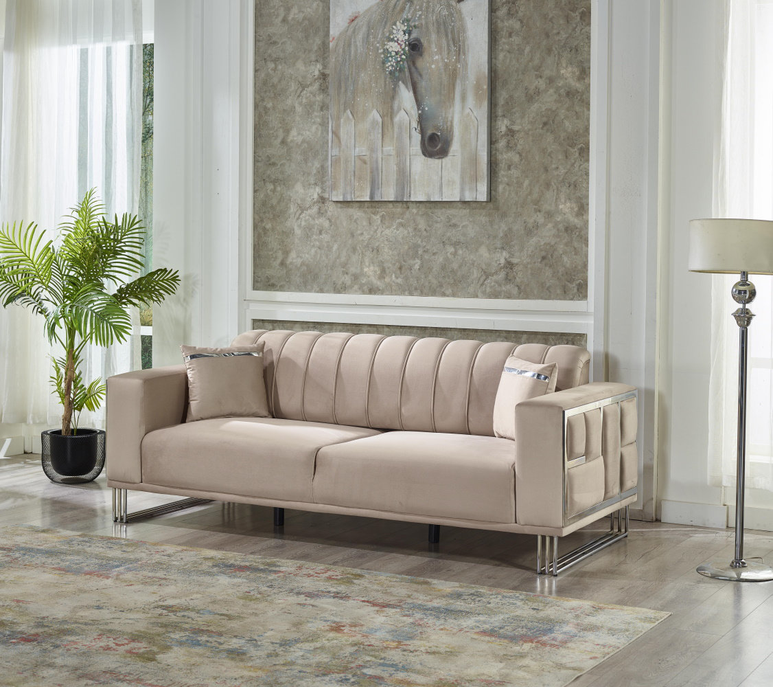 87\'\' Puzzile LLC Upholstered Sofa | Wayfair Eseene