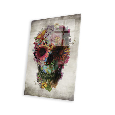 Tête de mort n ° 2, impression sur verre acrylique