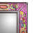 NOVICA Handmade Floral Medallions Painted Glass Wall Mirror