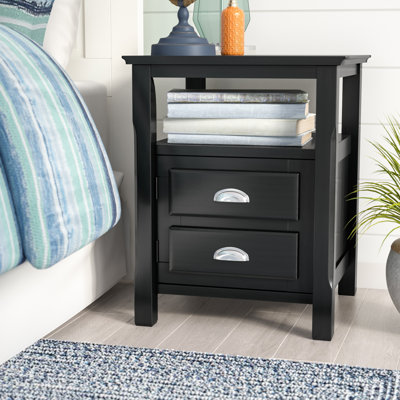 Escoto Nightstand in Black by Alcott Hill