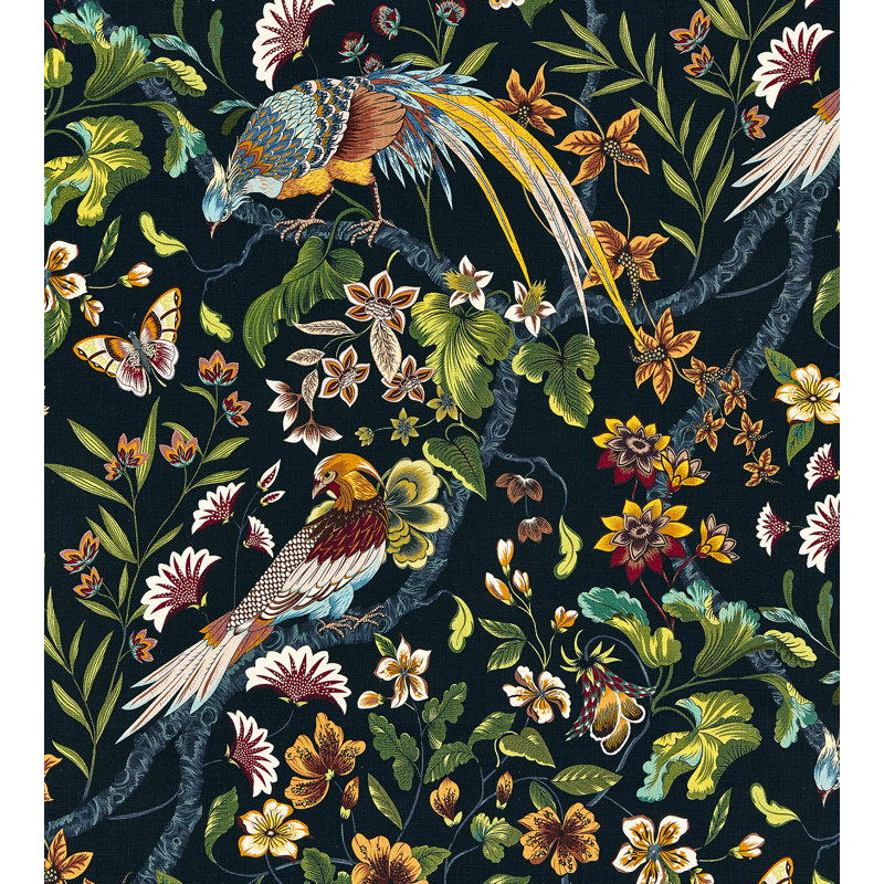Tissu Dorset Coast Botany Bay, Noir rubis