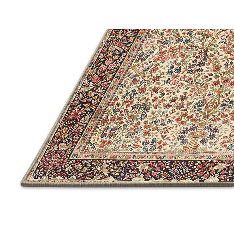 Floral Indoor Rug, Rectangle 4' x 6'