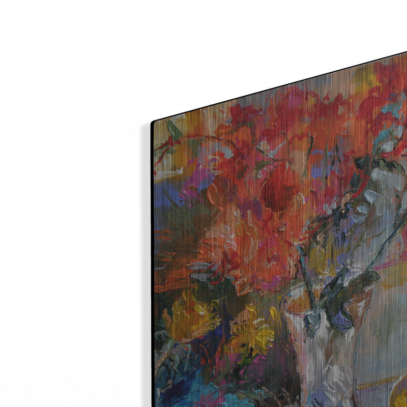 "Fleurs dans un vase" par Richard Wallich, H 16 po x l 12 po