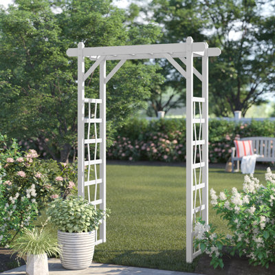 Garik 57'' W x 22'' D Polyvinyl Chloride (PVC) Arbor