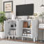 Console de télévision, meuble télé moderne, centre de divertissement, console multimédia avec 2 espaces de rangement spacieux-2117682716