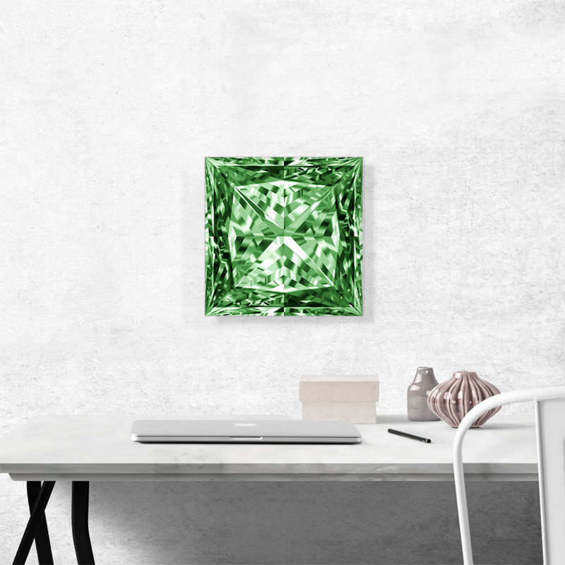 «Green Princess», impression sur toile tendue, H 12 po x l 12 po x P 1,5 po