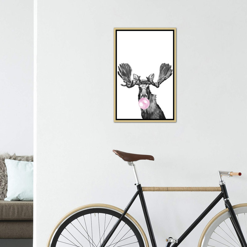 Animals, 26" H x 18" W x 1.5" D, Gold Framed Canvas