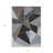 3' X 5' Chocolate Gray And Charcoal Geometric Washable Indoor Outdoor Area Rug
