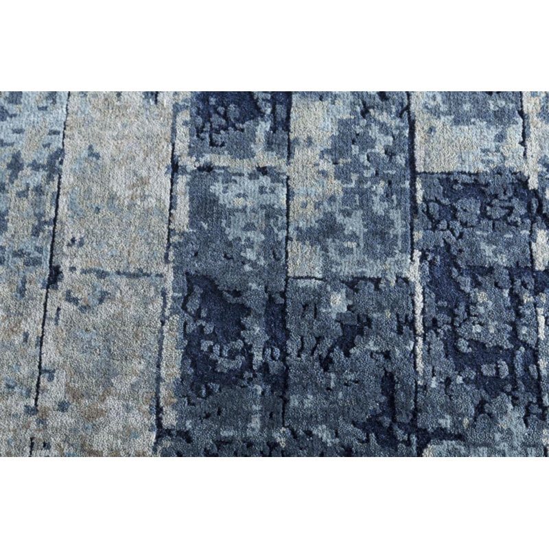 Contemporary One-of-a-Kind Rectangle 8'1" X 10'1" Hand Knotted Area Rug