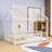 Metal Montessori Floor Bed Frame With Fence-508882376-508882377