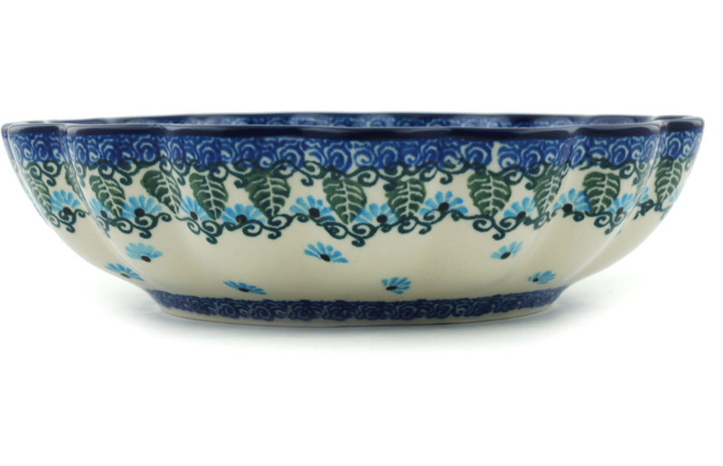 Forget Me Not Stoneware Salad Bowl