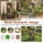  4-tier Cascading Rock Water Fountain, 39.2" Tall Outdoor Waterfall Fountain With Led Lights, Stone Texture Large Floor-standing Resin Water Feature For Garden, Patio, Deck, Porch & Indoor