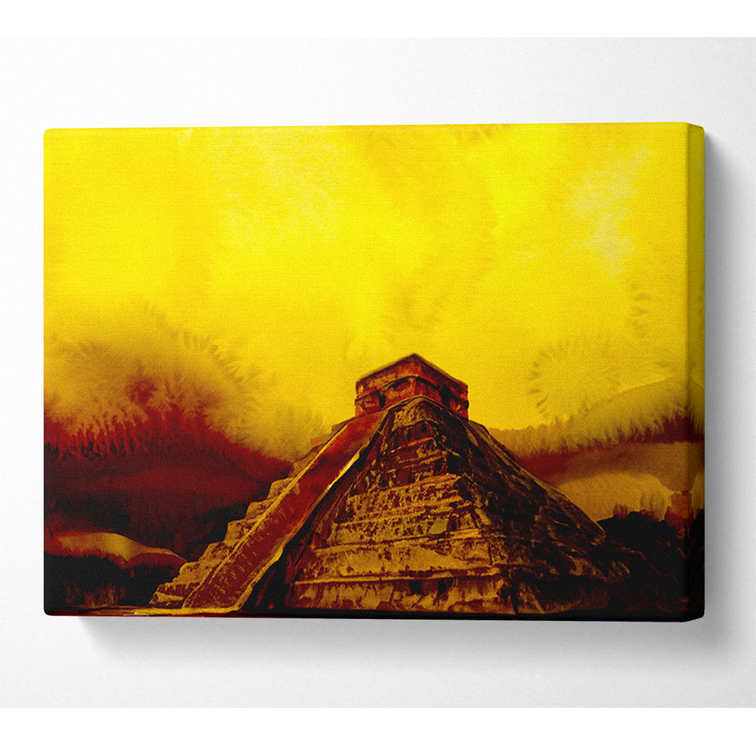 Myan Pyramind 02 - Kunstdrucke auf Leinwand - Wrapped Canvas