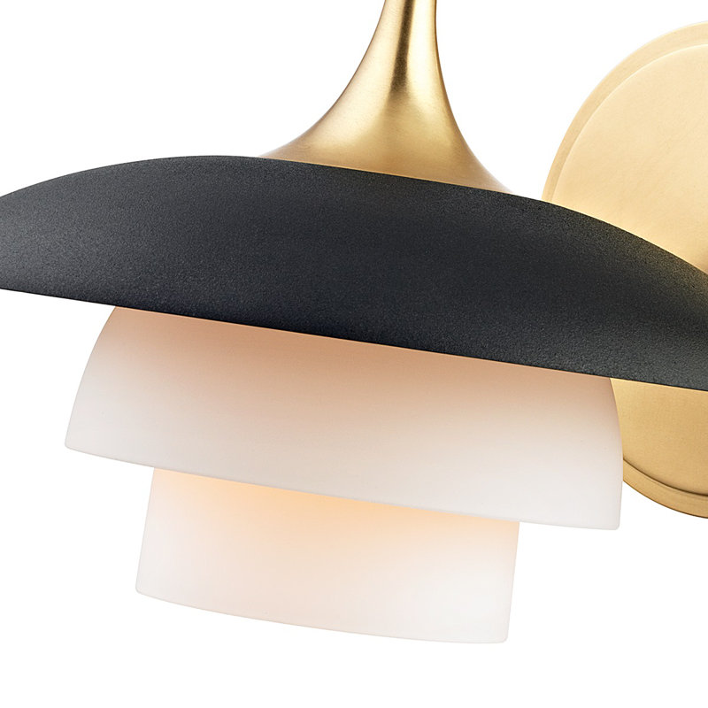 Barron 1 - Light Armed Sconce, Aged Brass