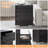  Louby 5 Pieces Farmhouse Queen Bedroom Set, Black-101644240-101644235