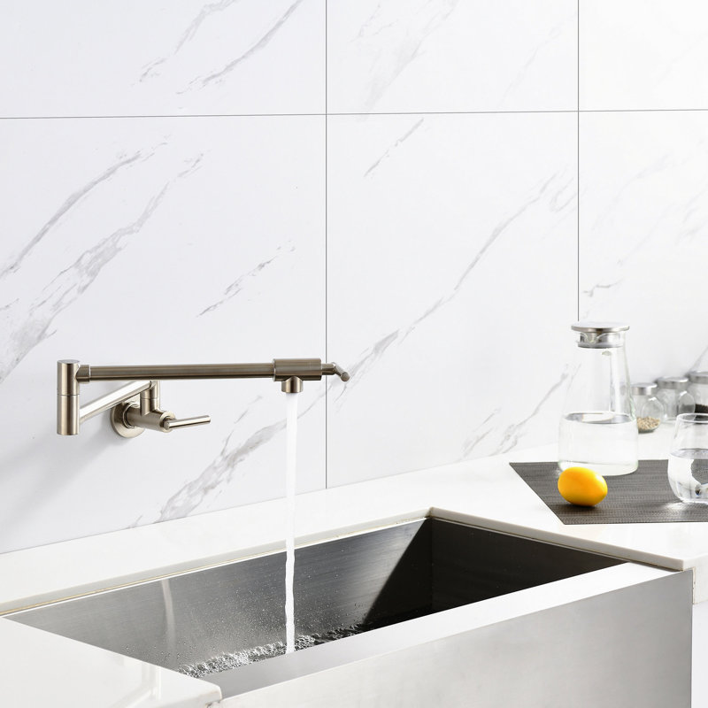 Robinet remplisseur mural, Brushed Nickel