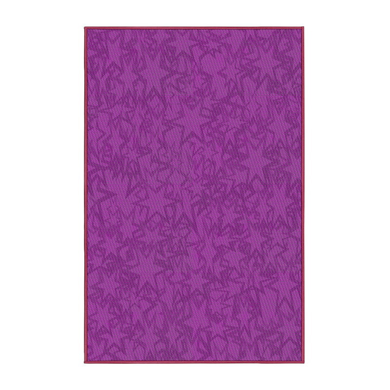Tapis décoratif mauve géométrique, Rectangle 7 pi x 10 pi