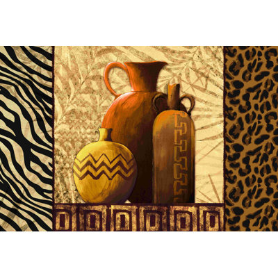 «Three Pots of Tribal», impression sur toile tendue