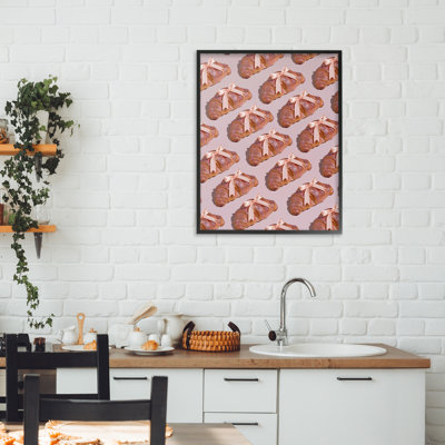 Croissants avec rubans, estampe numérique, conception par Lish Creative