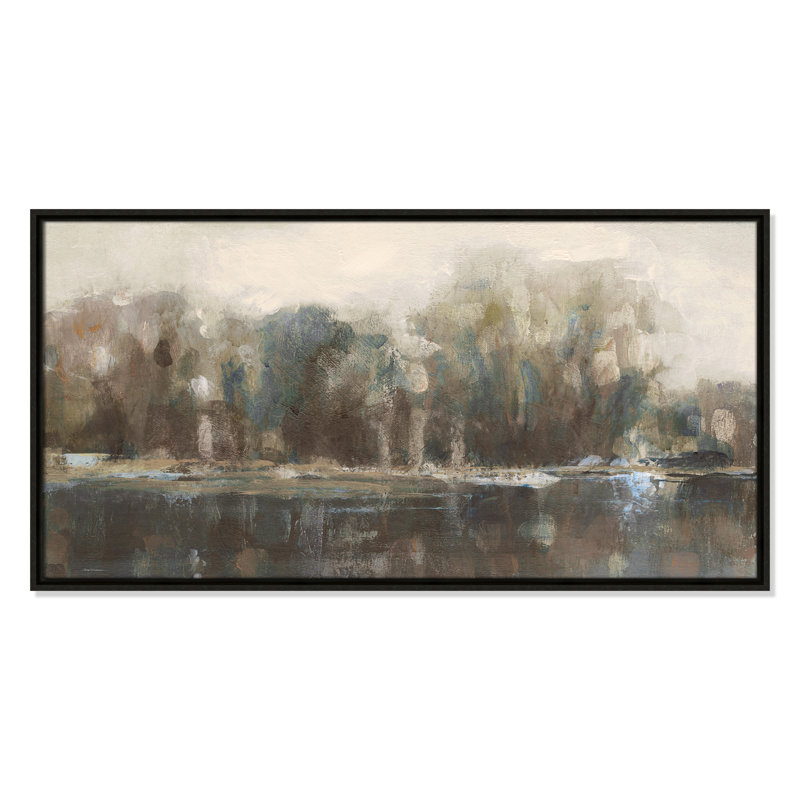 «Daily Reflections I - Landscape Version Print» par Carol Robinson, H 19,5 po x l 37,5 po, Espresso