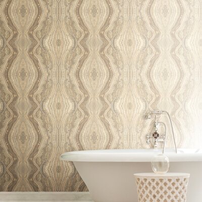 Antonina Vella Elegant Earth Kaleidoscope 27' L x 27"" W Wallpaper Double Roll -  York Wallcoverings, BH8399