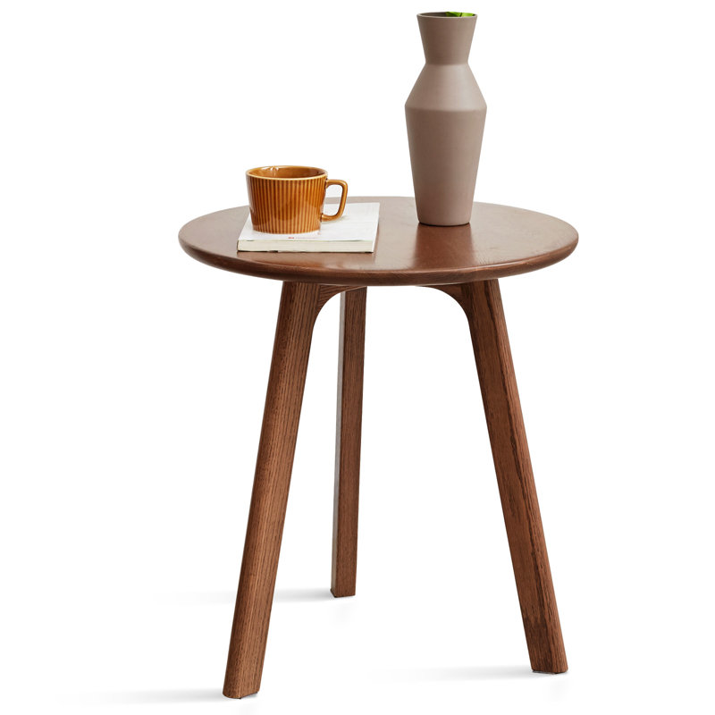 Solid Oak Side Table-Brown Oak, Brown Oak