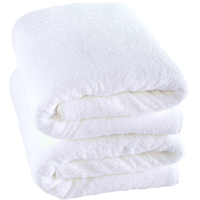 Premium Quality Soft and Absorbent Turkish Cotton Bath Sheet, White