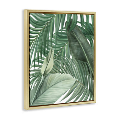 Cadre flottant à feuilles flottantes Clean Tropics, design par Inconnu