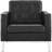 Mid-Century Modern Loft Top-Grain Leather Armchair-23593068