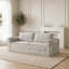 Canapé-lit futon de 76 pouces rétro convertible avec siège à nuage profond et housses lavables-133259035
