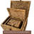 Set Of  Handwoven Storage Boxes With Lid Wicker Rectangular Basket For Seagrass Decorative Boxes For Home Décor Stacking Baskets With Lids For