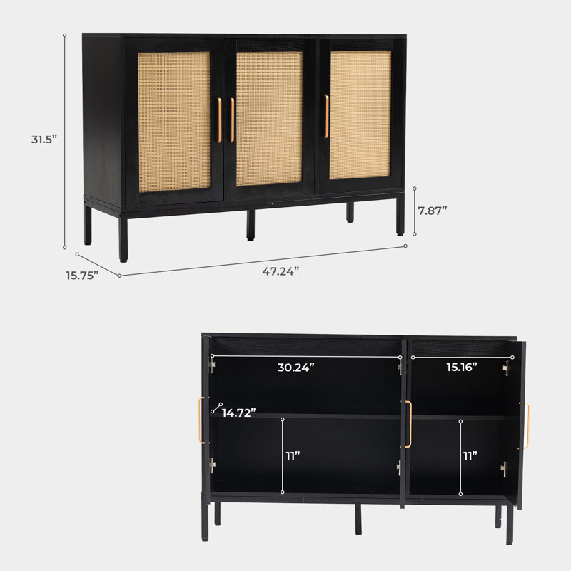Buffet 47,24 po Amenata, Noir