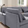 Shaped 6 Seats Modular Sectional Sofa with Storage Seats, Phone Holder and Console Table