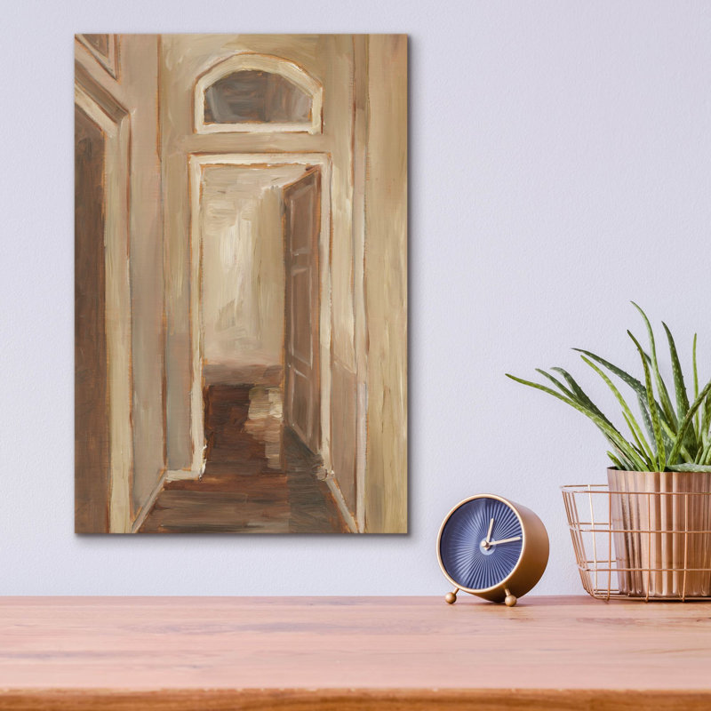 Art mural en verre Epic Art «Interior Door Study 2» par Ethan Harper, 12 po x 16 po