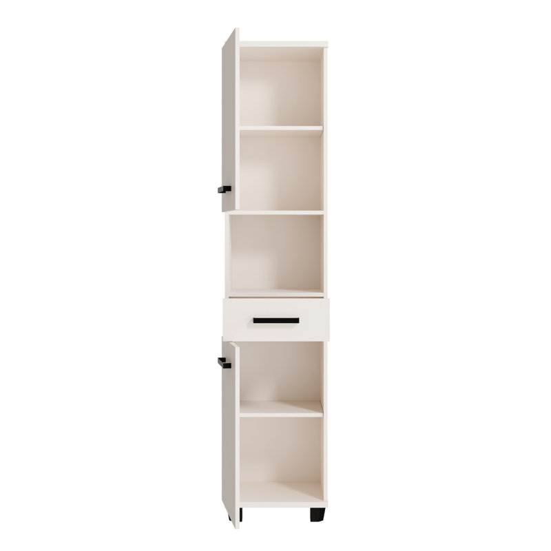 Veris Bathroom Cabinet, Artisan Oak/Sage Green