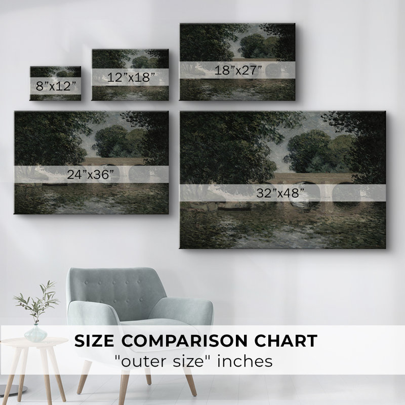 Paysages rétro-CDI - Cavas enveloppés de galerie, 12 x 18