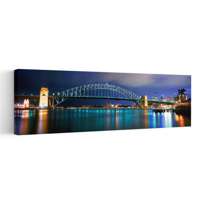 Sydney Harbour Bridge With The Sydney Opera House In The Background, Sydney Harbor, Sydney, New South Wales, Australia Abstract Contemporary Archit...