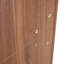 Armoire à chaussures 34,7 po x 13,7 po x 43 po multifonctionnelle de couleur noyer moderne et minimaliste - se fond parfaitement dans les maisons de style nordique et industriel-1167371461