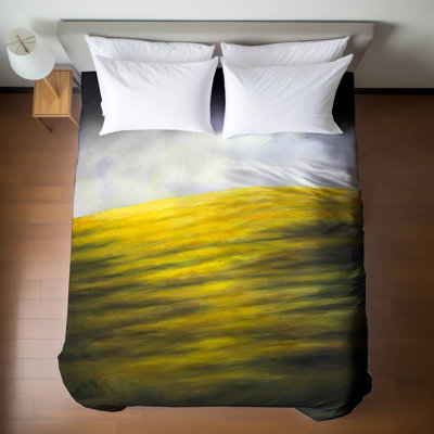 Housse de couette pour grand lit Gray Abstract Mountains