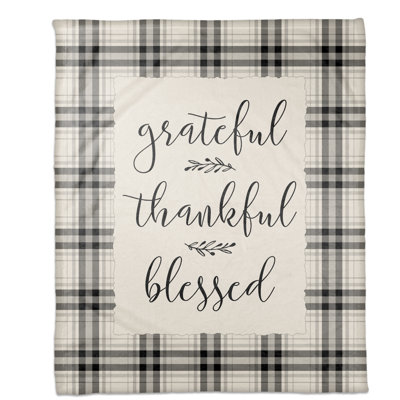  Jeté polaire Grateful Thankful