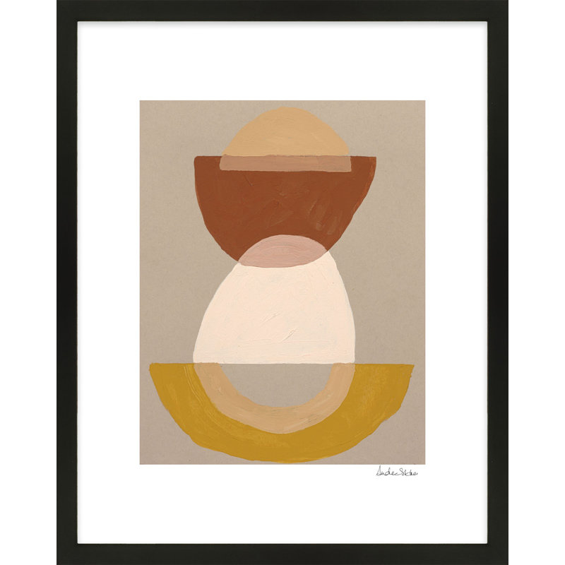 Composition 01 Print by Andrea Stokes, Black Framed, 50" H x 40" W x 1.25" D