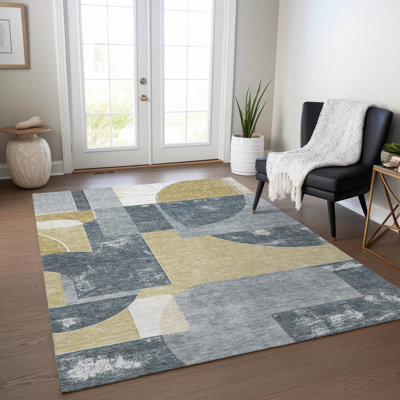 Tapis intérieur / extérieur gris Daeel