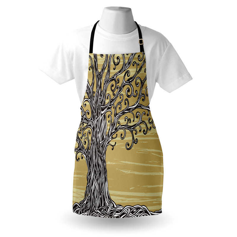 No Pattern Bib Apron