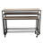 VIP Metal 48 in. Multicolor Nesting Display Tables on Casters Set of 3