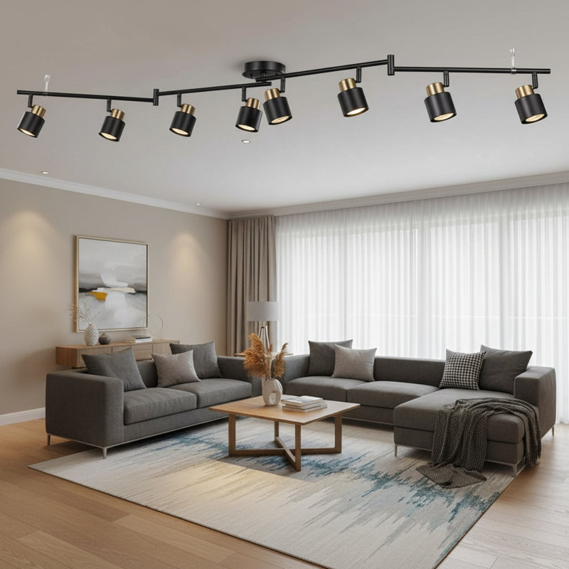 63'' 8-Light Foldable Track Lighting Kit