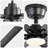 52-Inch Matte Black Ceiling Fan With Light - 8 ABS Blades, 18W LED 3-Color Dimmable Light, For Living Room & Bedroom