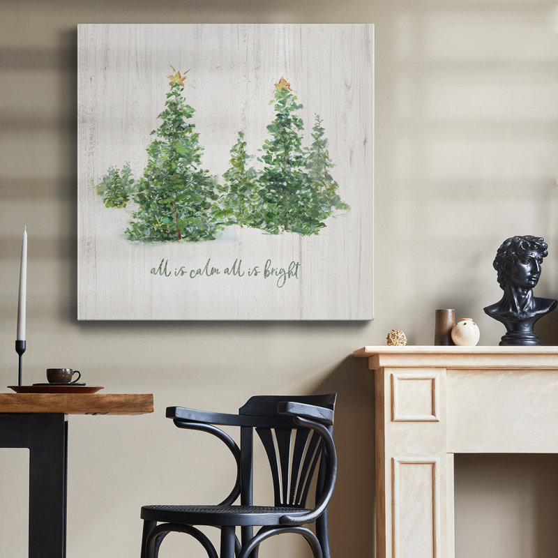 «All is Calm» - Toile tendue avec châssis de qualité supérieure - prête à être accrochée
