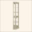 Vitrine de coin lumineuse - Vitrine élégante en verre pour le rangement du salon et du bar - Parfait pour les collections antiques et le vin - Comprend un éclairage intégré-664985549