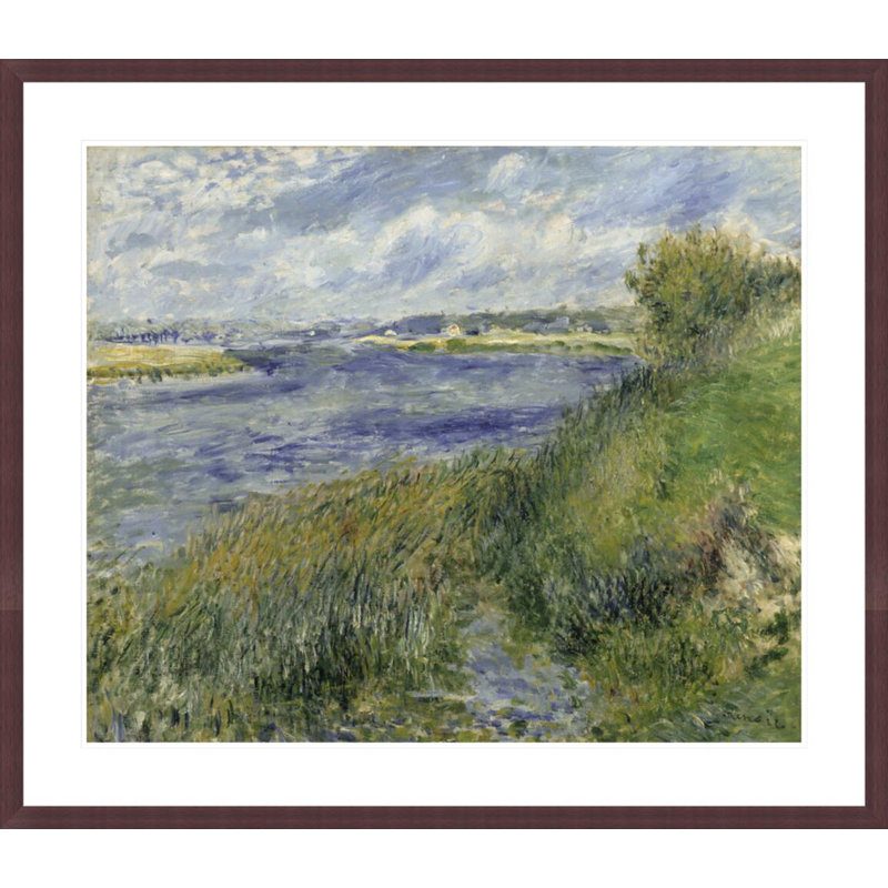 «La seine à Champrosay 1876» par Pierre-Auguste Renoir, impression giclée encadrée, H 33,5 po x l 38,66 po