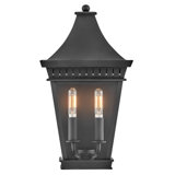 Chapel Hill 2-Light Outdoor Aluminum Wall Mount Lantern